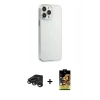 MARSİLYAN™- iPhone 15 Pro Max Kılıf Kutup Doku Koleksiyonu - Siyah Buffer Cam Ekran Koruyucu + Raze Metal Kamera Lens - TMGI