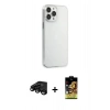 MARSİLYAN™- iPhone 15 Pro Max Kılıf Kutup Doku Koleksiyonu - Siyah Buffer Cam Ekran Koruyucu + Raze Metal Kamera Lens - SH