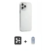 MARSİLYAN™- iPhone 15 Pro Max Kılıf Kutup Doku Koleksiyonu - Siyah Joko Magic 5D Cam + PVD Metal Kamera Lens - SH