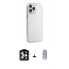 MARSİLYAN™- iPhone 15 Pro Max Kılıf Kutup Doku Koleksiyonu - Siyah Joko Magic 5D Cam + PVD Metal Kamera Lens - TU