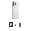 MARSİLYAN™- iPhone 15 Pro Max Kılıf Kutup Doku Koleksiyonu - Siyah Joko Magic 5D Hayalet Cam + PVD Metal Kamera Lens - GI