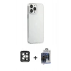 MARSİLYAN™- iPhone 15 Pro Max Kılıf Kutup Doku Koleksiyonu - Siyah Vanessa Magic Cam + PVD Metal Kamera Lens - GI