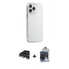 MARSİLYAN™- iPhone 15 Pro Max Kılıf Kutup Doku Koleksiyonu - Siyah Vanessa Magic Cam + Gümüş Raze Metal Kamera Lens