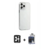 MARSİLYAN™- iPhone 15 Pro Max Kılıf Kutup Doku Koleksiyonu - Siyah Vanessa Magic Cam + PVD Metal Kamera Lens - SH