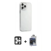 MARSİLYAN™- iPhone 15 Pro Max Kılıf Kutup Doku Koleksiyonu - Siyah Vanessa Magic Cam + PVD Metal Kamera Lens - GS