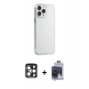 MARSİLYAN™- iPhone 15 Pro Max Kılıf Kutup Doku Koleksiyonu - Siyah Vanessa Magic Cam + PVD Metal Kamera Lens - LT
