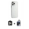 MARSİLYAN™- iPhone 15 Pro Max Kılıf Kutup Doku Koleksiyonu - Siyah Vanessa Magic Cam + PVD Metal Kamera Lens - TU