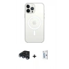 MARSİLYAN™- iPhone 15 Pro Max Kılıf Kutup Klasik Serisi - Siyah Bilvis 0.18mm Plus Cam Ekran Koruyucu + Raze Metal Kamera Lens - LT