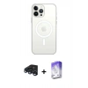 MARSİLYAN™- iPhone 15 Pro Max Kılıf Kutup Klasik Serisi - Siyah Bilvis 5in1 3D Magic Cam Ekran Koruyucu + Raze Metal Kamera Lens - LT