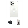 MARSİLYAN™- iPhone 15 Pro Max Kılıf Kutup Klasik Serisi - Siyah Bilvis Hayalet Cam Ekran Koruyucu + Raze Metal Kamera Lens - LT