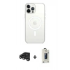 MARSİLYAN™- iPhone 15 Pro Max Kılıf Kutup Klasik Serisi - Siyah Bilvis Hayalet Cam Ekran Koruyucu + Raze Metal Kamera Lens - TMGI