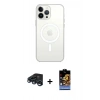 MARSİLYAN™- iPhone 15 Pro Max Kılıf Kutup Klasik Serisi - Siyah Buffer Hayalet Cam Ekran Koruyucu + Raze Metal Kamera Lens - LT