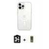 MARSİLYAN™- iPhone 15 Pro Max Kılıf Kutup Klasik Serisi - Siyah Joko Magic 5D Hayalet Cam + PVD Metal Kamera Lens - TU