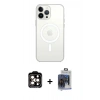 MARSİLYAN™- iPhone 15 Pro Max Kılıf Kutup Klasik Serisi - Siyah Vanessa Magic Cam + PVD Metal Kamera Lens - TU