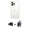 MARSİLYAN™- iPhone 15 Pro Max Kılıf Kutup Klasik Serisi - Siyah Vanessa Magic Cam + Raze Metal Kamera Lens - TMGI