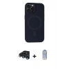 MARSİLYAN™- iPhone 15 Pro Max Kılıf Kutup Serisi - Siyah Joko Magic 5D Cam + Raze Metal Kamera Lens - LT