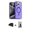 MARSİLYAN™- iPhone 15 Pro Max Kılıf Nova Asil Prime - Siyah Bilvis Hayalet Cam Ekran Koruyucu + Raze Metal Kamera Lens - SH