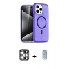 MARSİLYAN™- iPhone 15 Pro Max Kılıf Nova Asil Prime - Siyah Joko Magic 5D Cam + PVD Metal Kamera Lens - GS