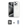 MARSİLYAN™- iPhone 15 Pro Max Kılıf Nova Asil Prime - Siyah Joko Magic 5D Cam + PVD Metal Kamera Lens - GI