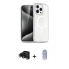 MARSİLYAN™- iPhone 15 Pro Max Kılıf Nova Asil Prime - Siyah Joko Magic 5D Cam + Raze Metal Kamera Lens - SH