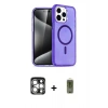 MARSİLYAN™- iPhone 15 Pro Max Kılıf Nova Asil Prime - Siyah Joko Magic 5D Hayalet Cam + PVD Metal Kamera Lens - GS