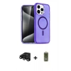 MARSİLYAN™- iPhone 15 Pro Max Kılıf Nova Asil Prime - Siyah Joko Magic 5D Hayalet Cam + Raze Metal Kamera Lens - SH