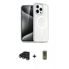 MARSİLYAN™- iPhone 15 Pro Max Kılıf Nova Asil Prime - Siyah Joko Magic 5D Hayalet Cam + Raze Metal Kamera Lens - TMGI
