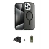MARSİLYAN™- iPhone 15 Pro Max Kılıf Nova Asil Prime - Siyah Joko Magic 5D Hayalet Cam + Raze Metal Kamera Lens - TMGI