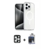MARSİLYAN™- iPhone 15 Pro Max Kılıf Nova Asil Prime - Siyah Vanessa Magic Cam + PVD Metal Kamera Lens - LT