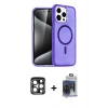 MARSİLYAN™- iPhone 15 Pro Max Kılıf Nova Asil Prime - Siyah Vanessa Magic Cam + PVD Metal Kamera Lens - LT