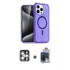 MARSİLYAN™- iPhone 15 Pro Max Kılıf Nova Asil Prime - Siyah Vanessa Magic Cam + PVD Metal Kamera Lens - GS
