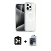 MARSİLYAN™- iPhone 15 Pro Max Kılıf Nova Asil Prime - Siyah Vanessa Magic Cam + PVD Metal Kamera Lens - TU