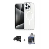 MARSİLYAN™- iPhone 15 Pro Max Kılıf Nova Asil Prime - Siyah Vanessa Magic Cam + Raze Metal Kamera Lens - GS
