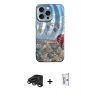 MARSİLYAN™- iPhone 15 Pro Max Kılıf Nova Doku Prime - Siyah Bilvis 0.18mm Plus Cam Ekran Koruyucu + Raze Metal Kamera Lens - TMGI
