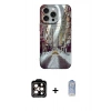 MARSİLYAN™- iPhone 15 Pro Max Kılıf Nova Doku Prime - Siyah Joko Magic 5D Cam + PVD Metal Kamera Lens - TU