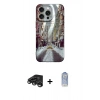 MARSİLYAN™- iPhone 15 Pro Max Kılıf Nova Doku Prime - Siyah Joko Magic 5D Cam + Raze Metal Kamera Lens - TMGI