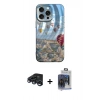 MARSİLYAN™- iPhone 15 Pro Max Kılıf Nova Doku Prime - Siyah Vanessa Magic Cam + Raze Metal Kamera Lens - LT