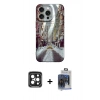 MARSİLYAN™- iPhone 15 Pro Max Kılıf Nova Doku Prime - Siyah Vanessa Magic Cam + PVD Metal Kamera Lens - SH