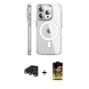 MARSİLYAN™- iPhone 15 Pro Max Kılıf Nova Doku - Siyah Buffer Cam Ekran Koruyucu + Raze Metal Kamera Lens - LT