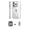 MARSİLYAN™- iPhone 15 Pro Max Kılıf Nova Doku - Siyah Joko Magic 5D Cam + PVD Metal Kamera Lens - LT