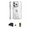 MARSİLYAN™- iPhone 15 Pro Max Kılıf Nova Doku - Siyah Joko Magic 5D Hayalet Cam + Raze Metal Kamera Lens - LT