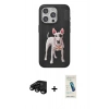 MARSİLYAN™- iPhone 15 Pro Max Kılıf Nova Form Koleksiyonu - Şeffaf Pasifik Cam Ekran Koruyucu + Raze Metal Kamera Lens - SH