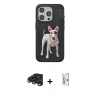 MARSİLYAN™- iPhone 15 Pro Max Kılıf Nova Form Koleksiyonu - Siyah Bilvis 0.18mm Plus Cam Ekran Koruyucu + Lacivert Raze Metal Kamera Lens