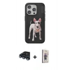 MARSİLYAN™- iPhone 15 Pro Max Kılıf Nova Form Koleksiyonu - Siyah Bilvis 3D Cam Ekran Koruyucu + Raze Metal Kamera Lens - LT