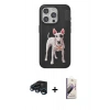 MARSİLYAN™- iPhone 15 Pro Max Kılıf Nova Form Koleksiyonu - Siyah Bilvis 3D Mat Cam Ekran Koruyucu + Raze Metal Kamera Lens - LT