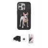 MARSİLYAN™- iPhone 15 Pro Max Kılıf Nova Form Koleksiyonu - Siyah Bilvis 3D Mat Cam Ekran Koruyucu + Titanyum Gri Raze Metal Kamera Lens