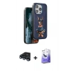 MARSİLYAN™- iPhone 15 Pro Max Kılıf Nova Form Koleksiyonu - Siyah Bilvis 5in1 5D Magic Hayalet Cam Ekran Koruyucu + Raze Metal Kamera Lens - LT