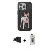 MARSİLYAN™- iPhone 15 Pro Max Kılıf Nova Form Koleksiyonu - Siyah Bilvis Hayalet Cam Ekran Koruyucu + Siyah Raze Metal Kamera Lens