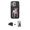 MARSİLYAN™- iPhone 15 Pro Max Kılıf Nova Form Koleksiyonu - Siyah Bilvis Hayalet Cam Ekran Koruyucu + Raze Metal Kamera Lens - TMGI