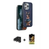 MARSİLYAN™- iPhone 15 Pro Max Kılıf Nova Form Koleksiyonu - Siyah Buffer Cam Ekran Koruyucu + Raze Metal Kamera Lens - TMGI